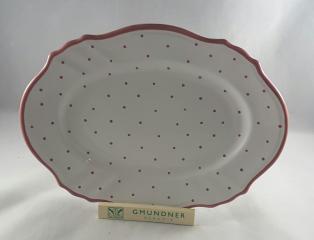 Gmundner Keramik-Platte oval barock 25